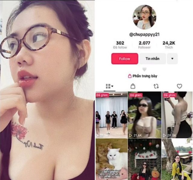 Em idol tiktok vú to tròn lắc khỏe
